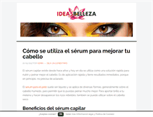 Tablet Screenshot of ideasdebelleza.es